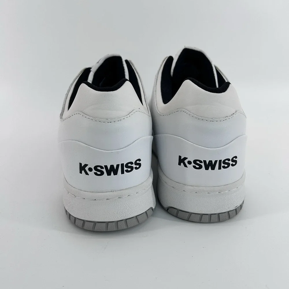 Retro Preppy Tenniscore Court Sneakers Mens 12 White Orange Casual Old Money